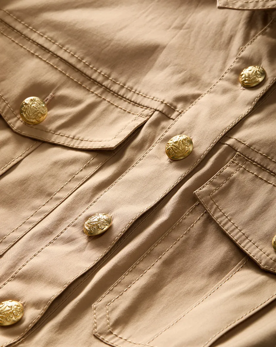 Saude Cargo Dress in Khaki