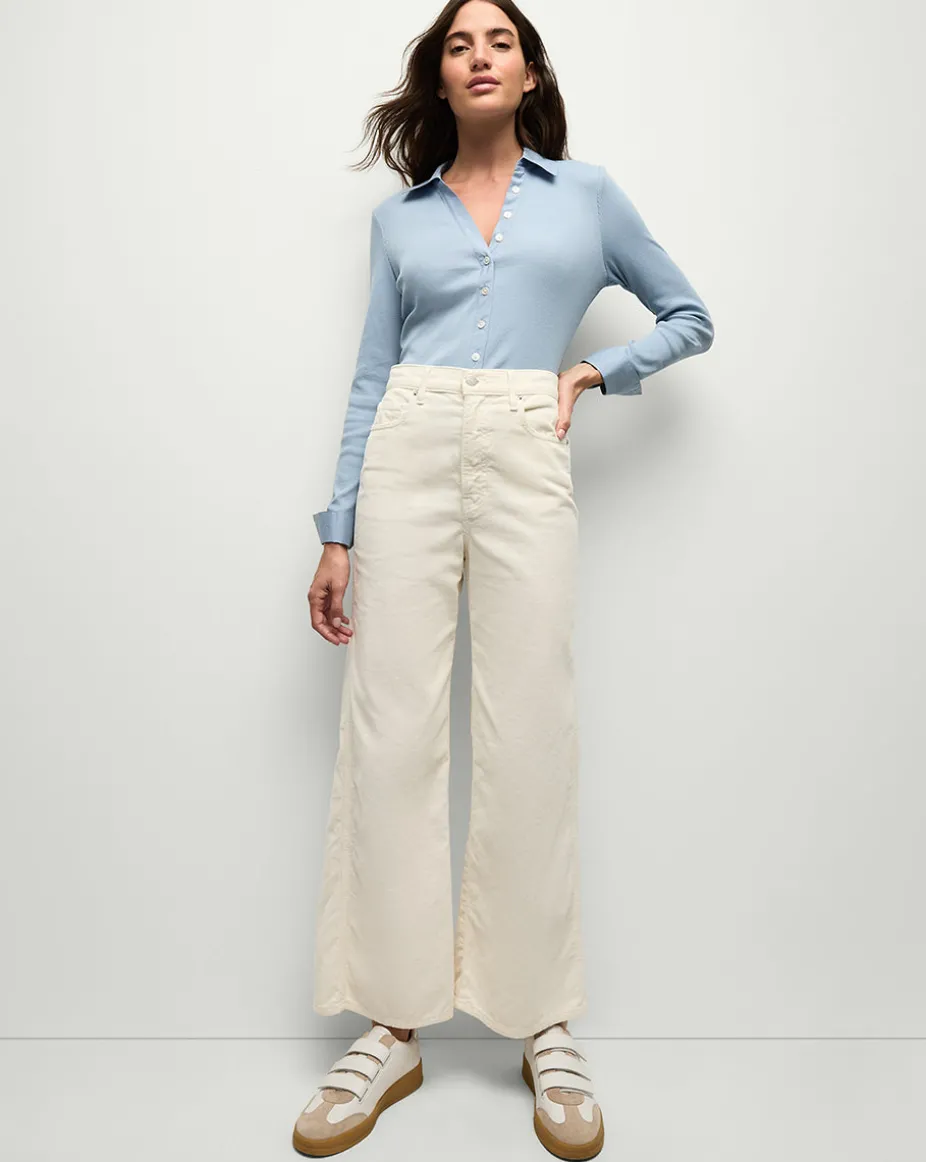 Scottie Button-Down Shirt in Smoke Blue