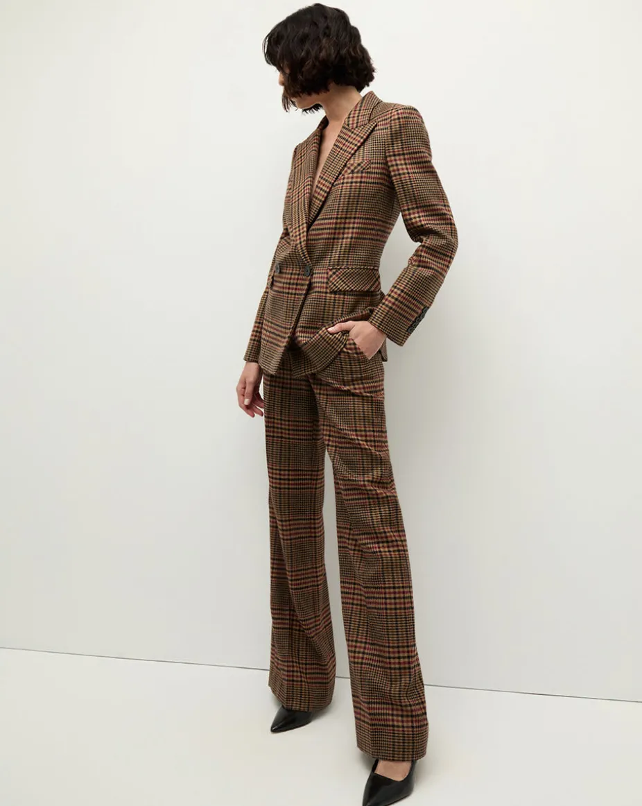 Sevyn Plaid Dickey Jacket in Camel & Black