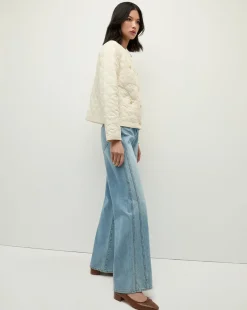 Shalia Quilted Jacket in Ivory