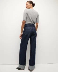 Shana Short Sleeve Cashmere Sweater in Heather Grey