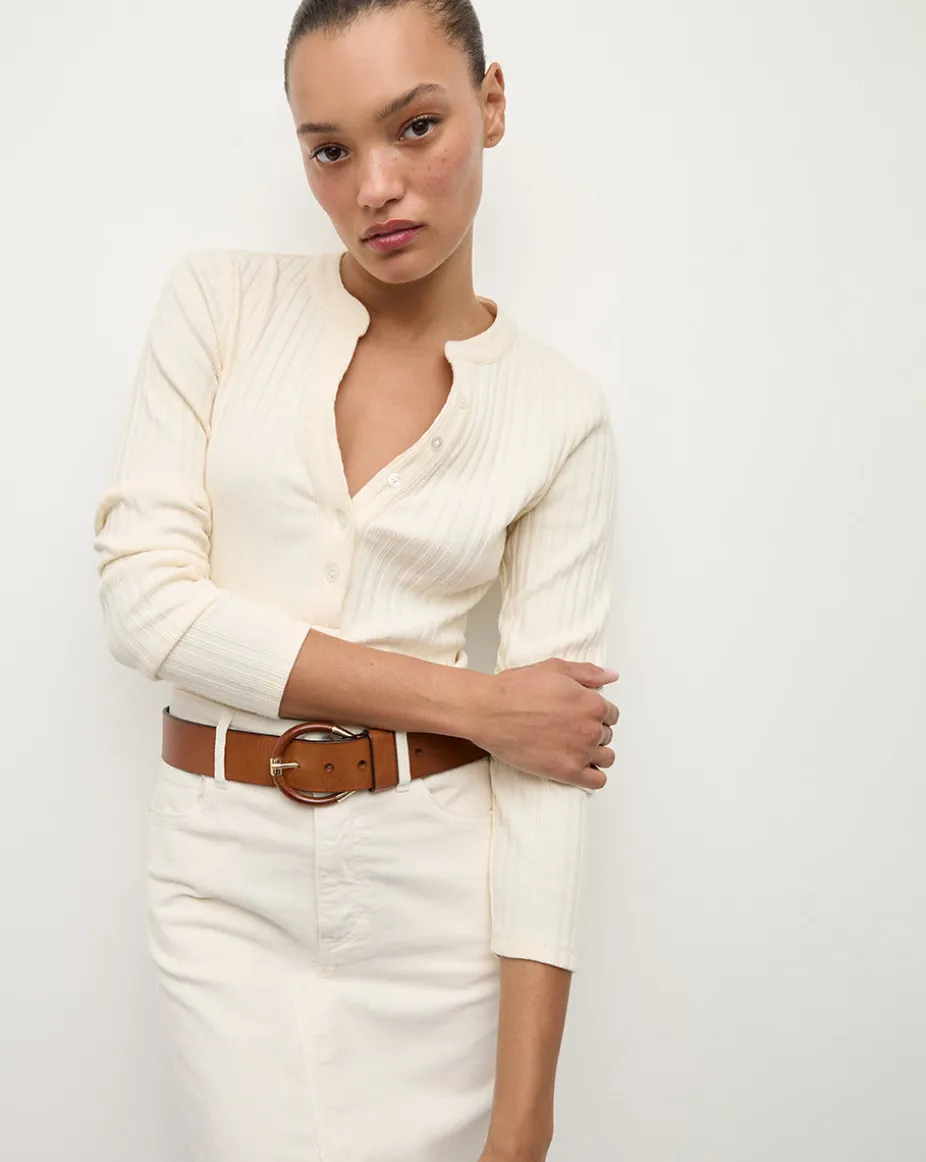 Sibilla Leather Belt in Brown