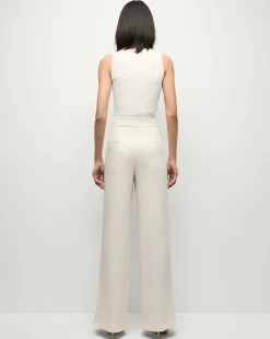 Sid Sleeveless Crew-Neck Pullover in White