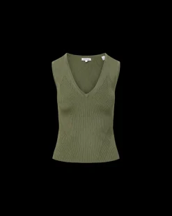 Sid Sleeveless Pullover in Stone Army