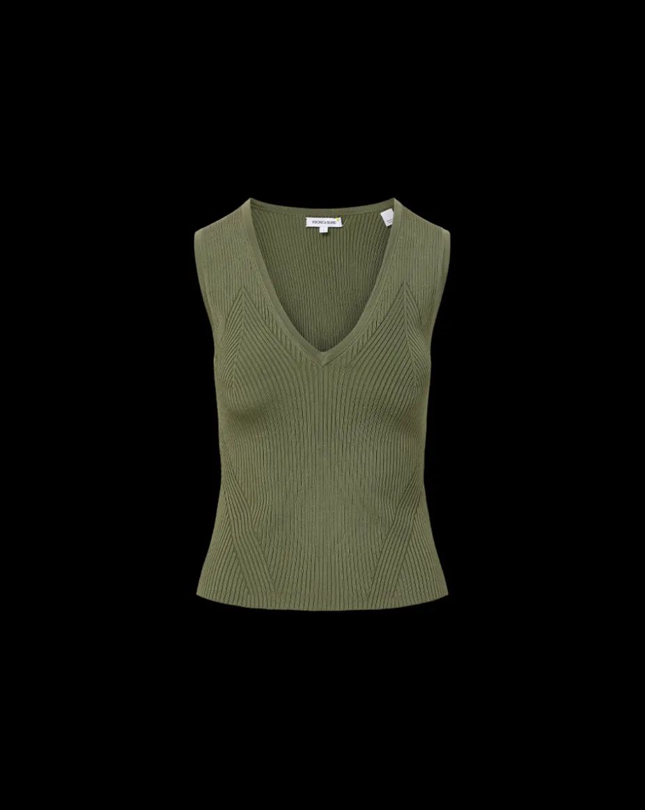 Sid Sleeveless Pullover in Stone Army