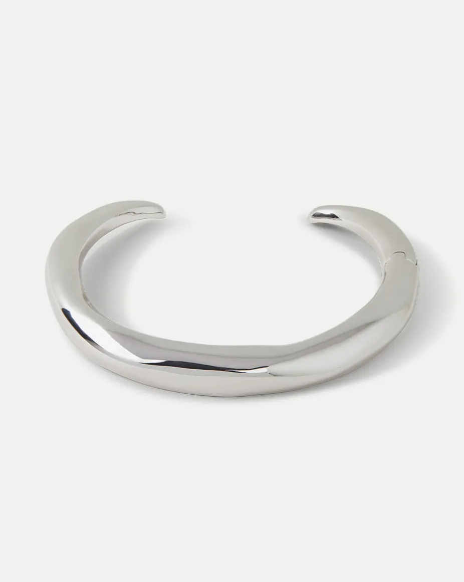 Silver Collar Necklace in Silver