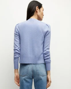 Solene Cashmere Cardigan in Hydrangea