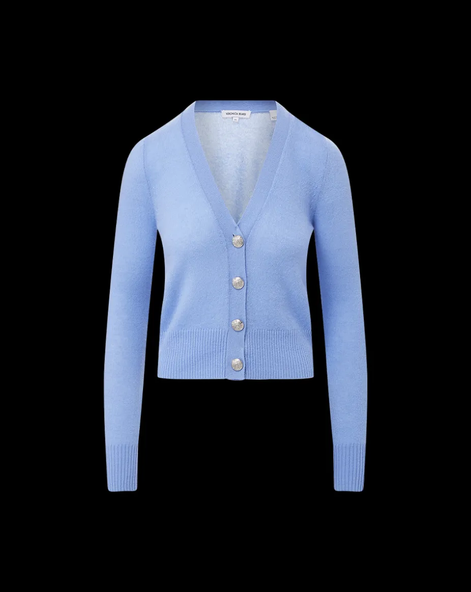 Solene Cashmere Cardigan in Hydrangea