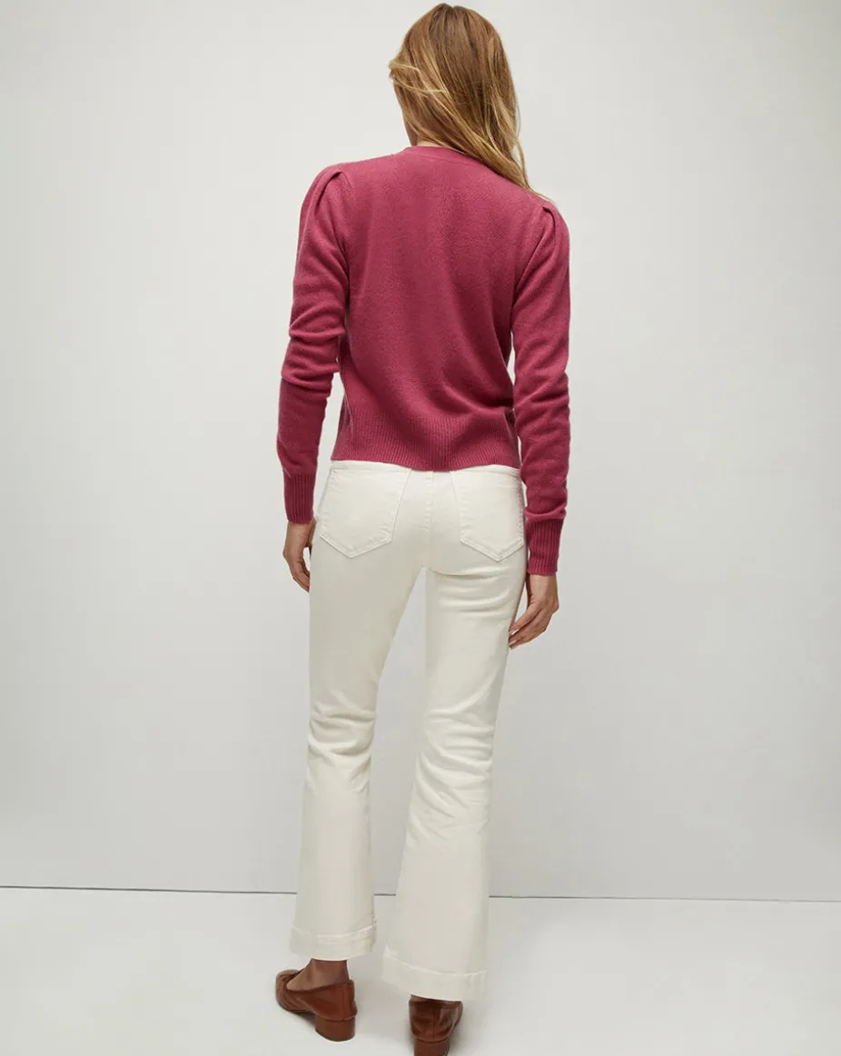 Solene Raspberry Cashmere Cardigan