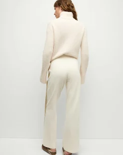 Sun Valley Petra Flare Pants in Natural/White