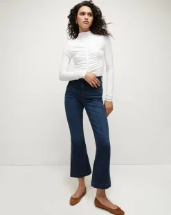 Theresa Ruched Turtleneck