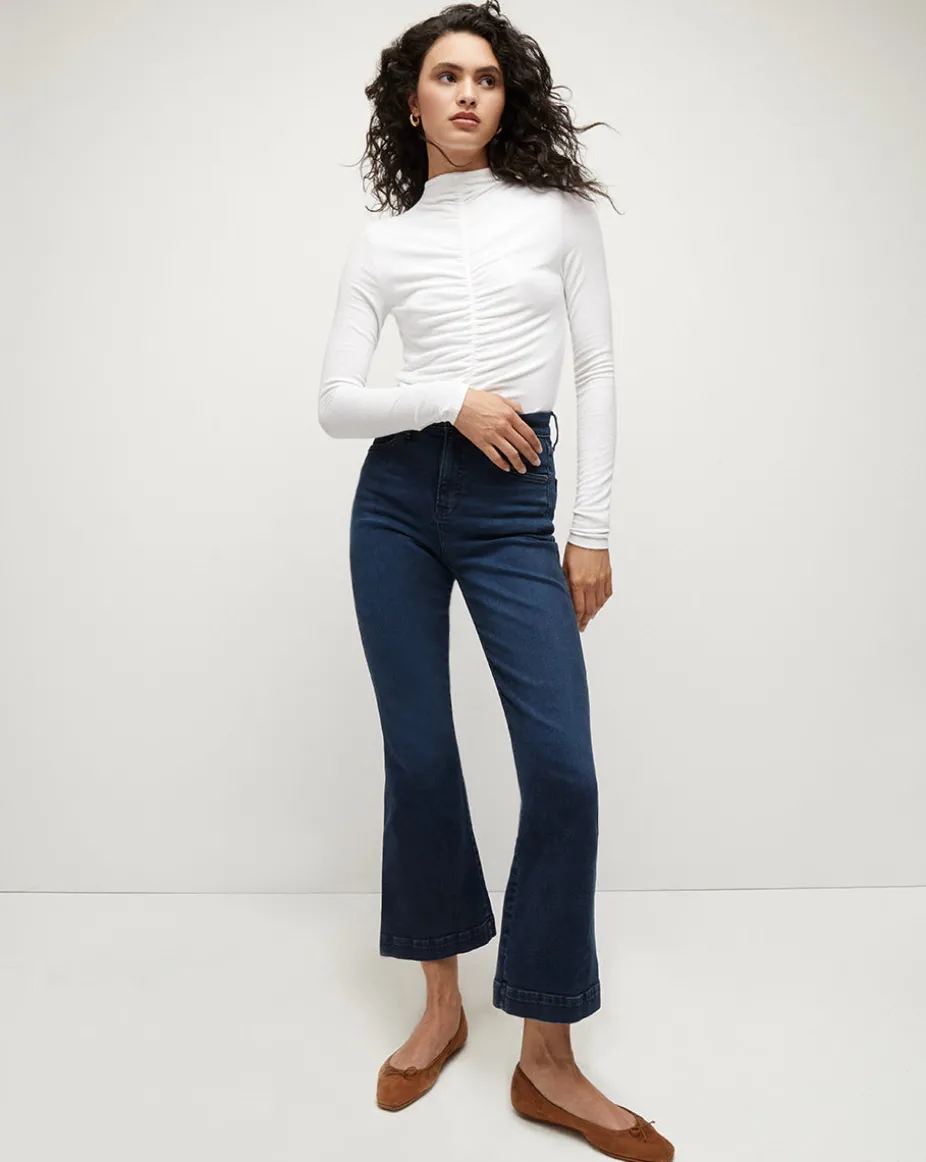 Theresa Ruched Turtleneck