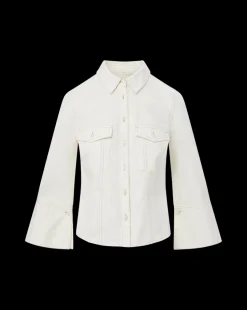 Tivi Denim Shirt in Ecru