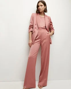 Tomi Satin Dickey Jacket in Rose