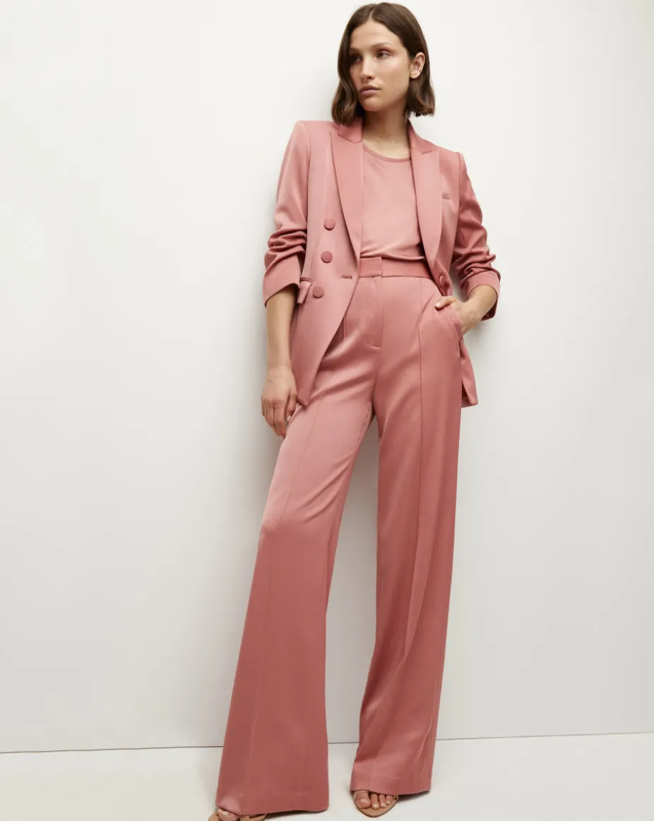 Tomi Satin Dickey Jacket in Rose