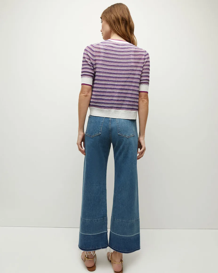 Varia Striped Knit Cardigan