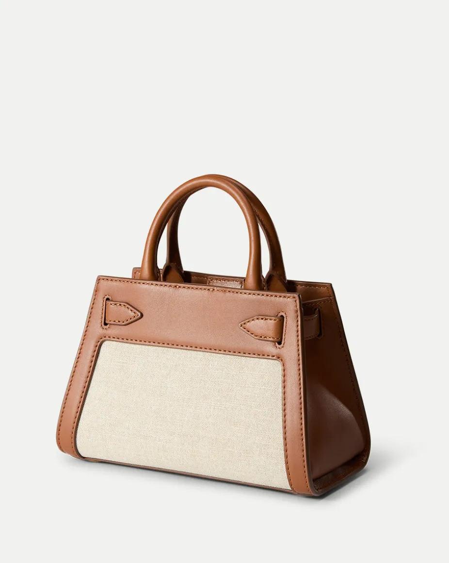 Veronica Beard Canvas Dash Bag in Linen & Tan