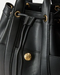 Veronica Beard Goody Bag in Black Leather