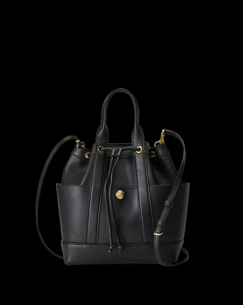 Veronica Beard Goody Bag in Black Leather