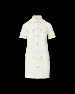 Warren Mini Shirtdress in Ecru