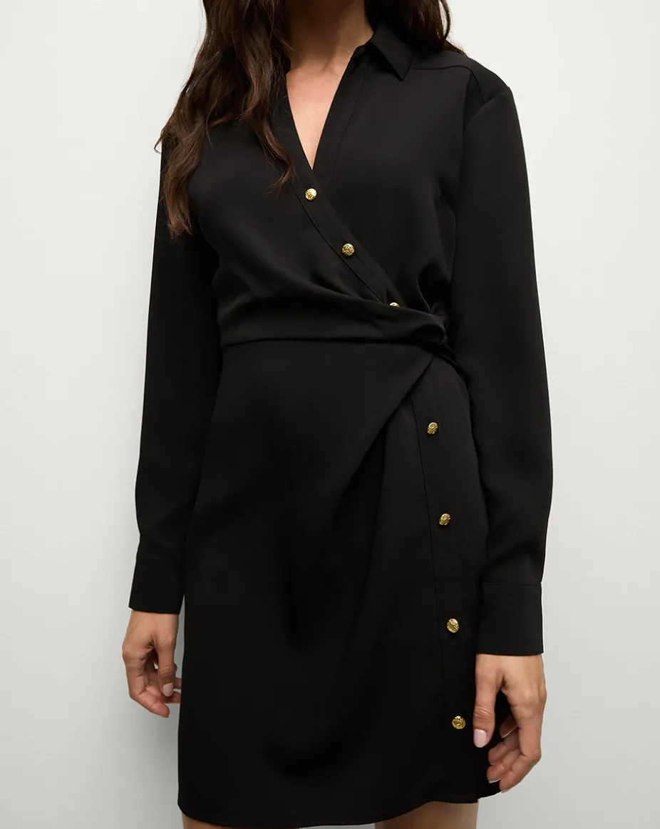 Wright Mini Dress in Black | Shirt Dress